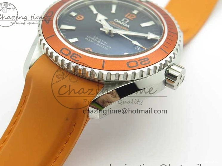0109 UrbanStyle Planet Ocean Pro Orange Bezel 45mm OMF 1:1 Best Edition On Rubber Strap A8500 (Black Balance Wheel) 8138